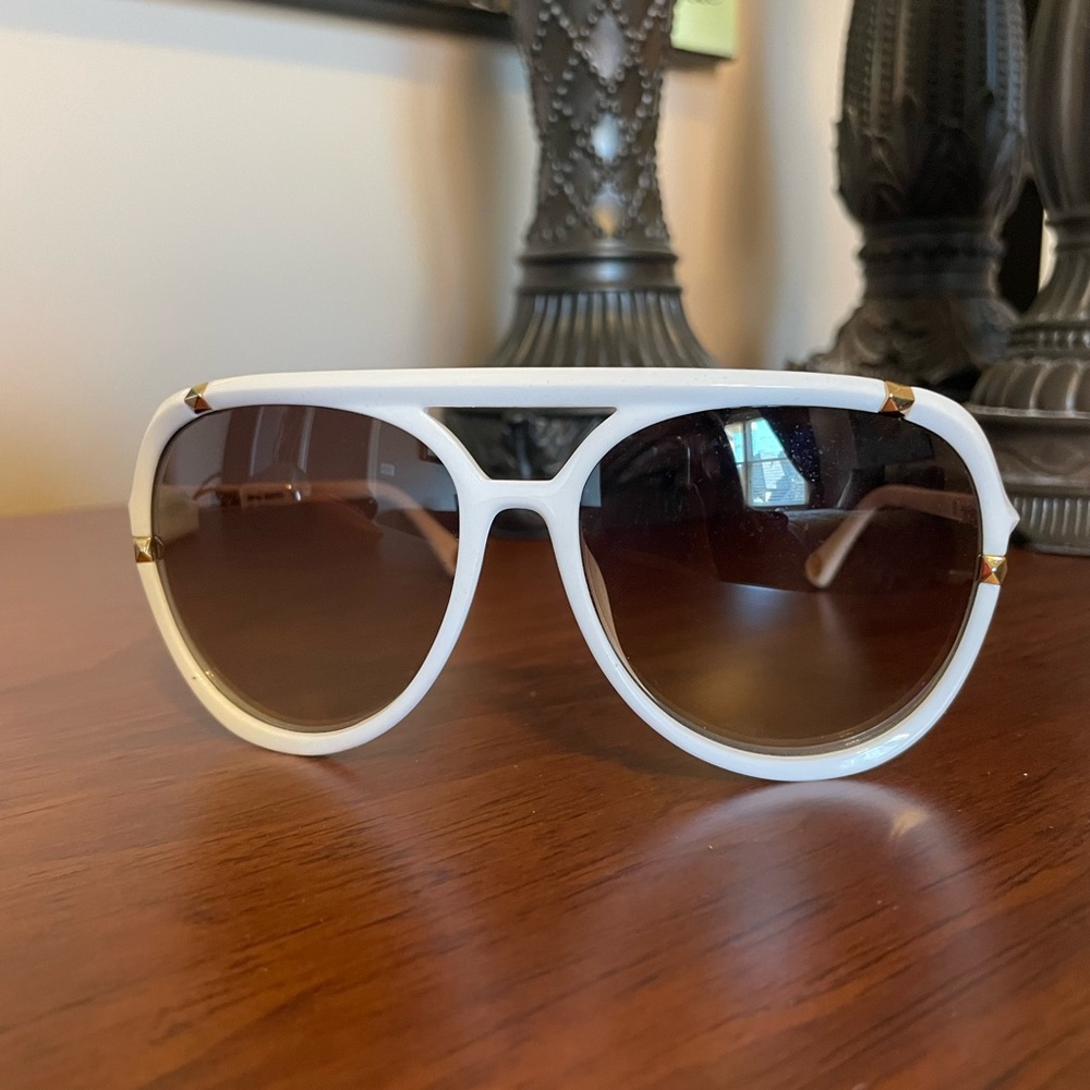 Michael Kors white and gold JEMMA style sunglasses